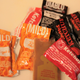 opened condiment packets
